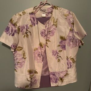 SS beautiful pantsuit with necklace